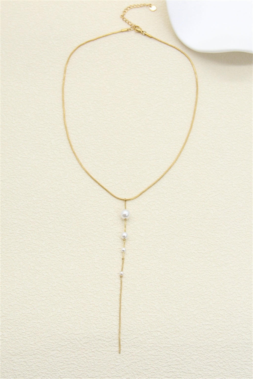 Collier Y Orné de Perles