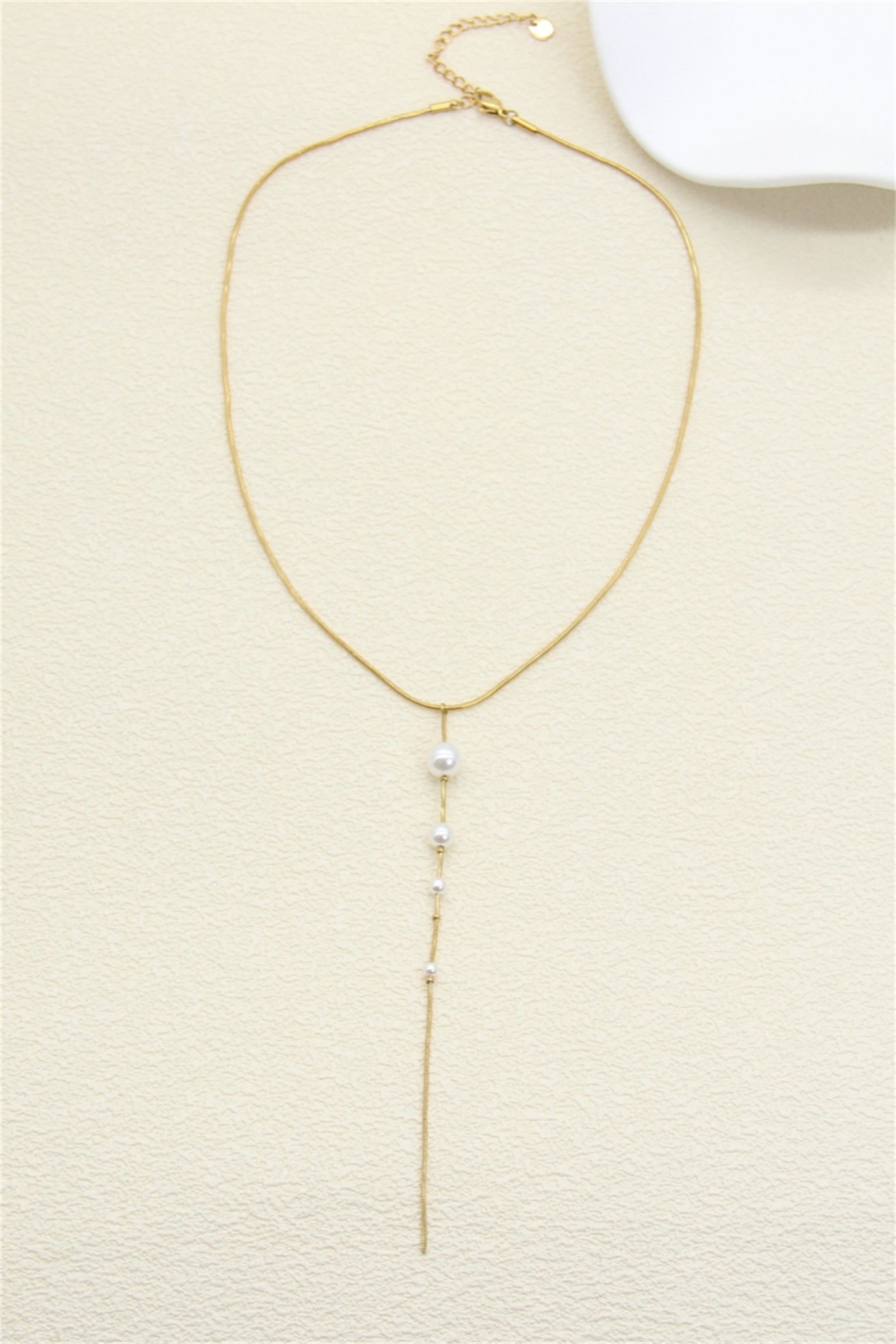 Collier Y Orné de Perles