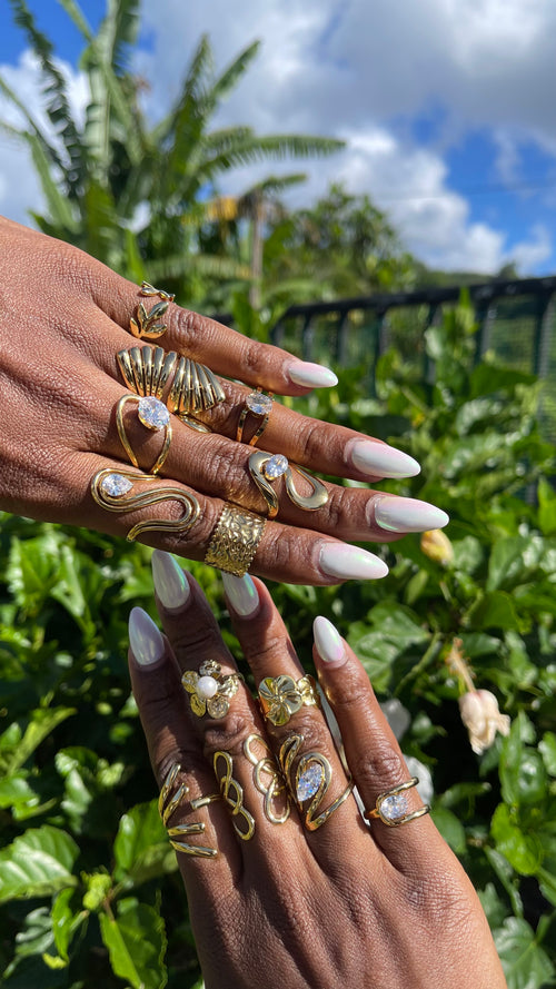 Bague Design Géométrique Eventail