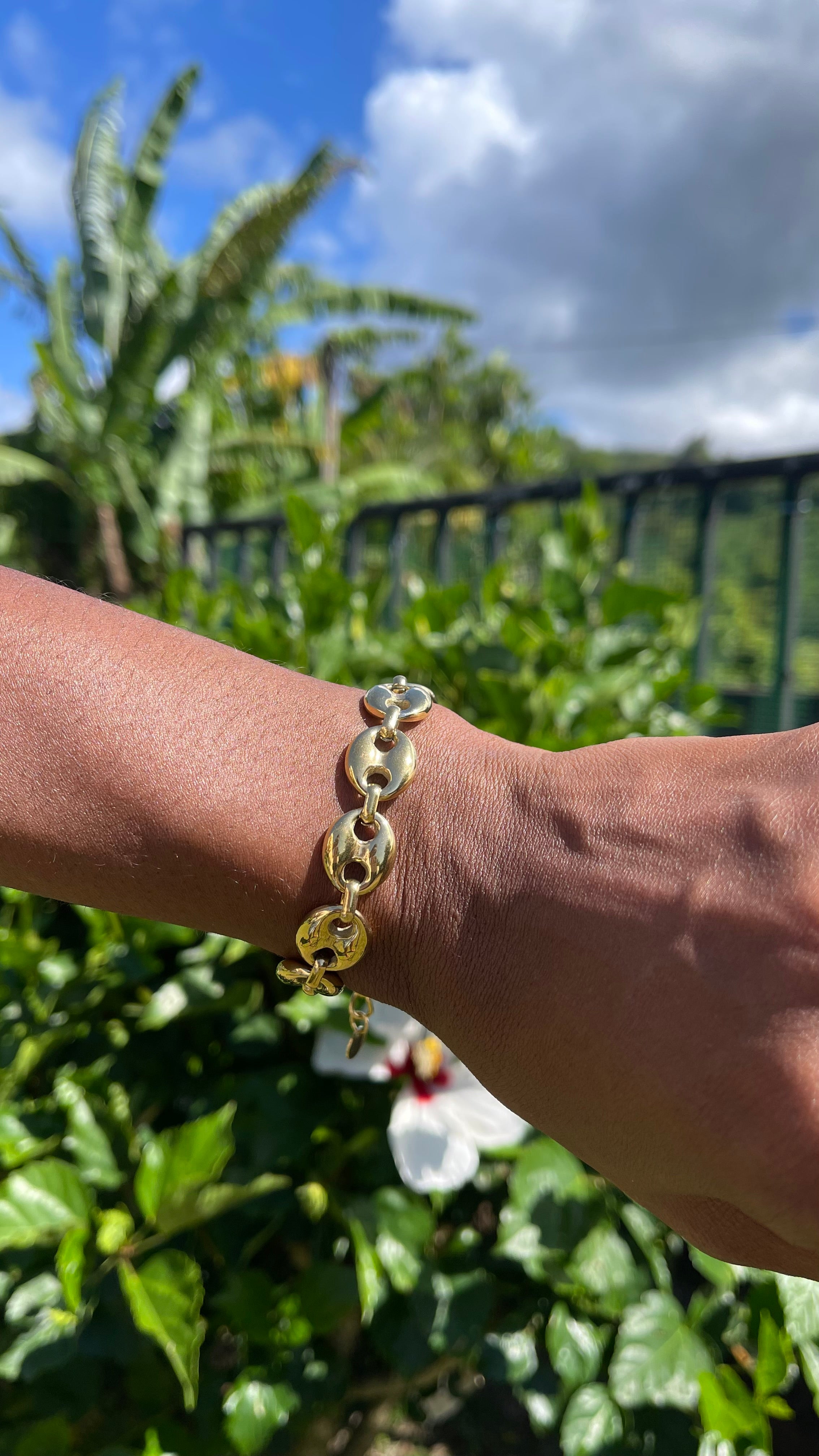 Bracelet Maille Graine de Café