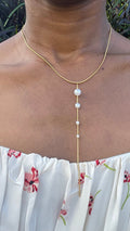 Collier Y Orné de Perles