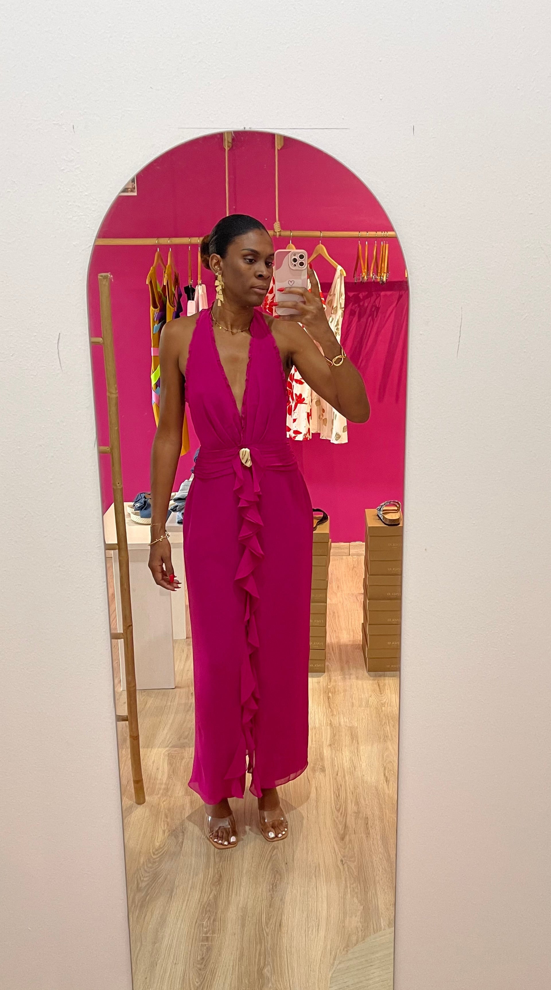 ROBE PALMIRE FUSHIA