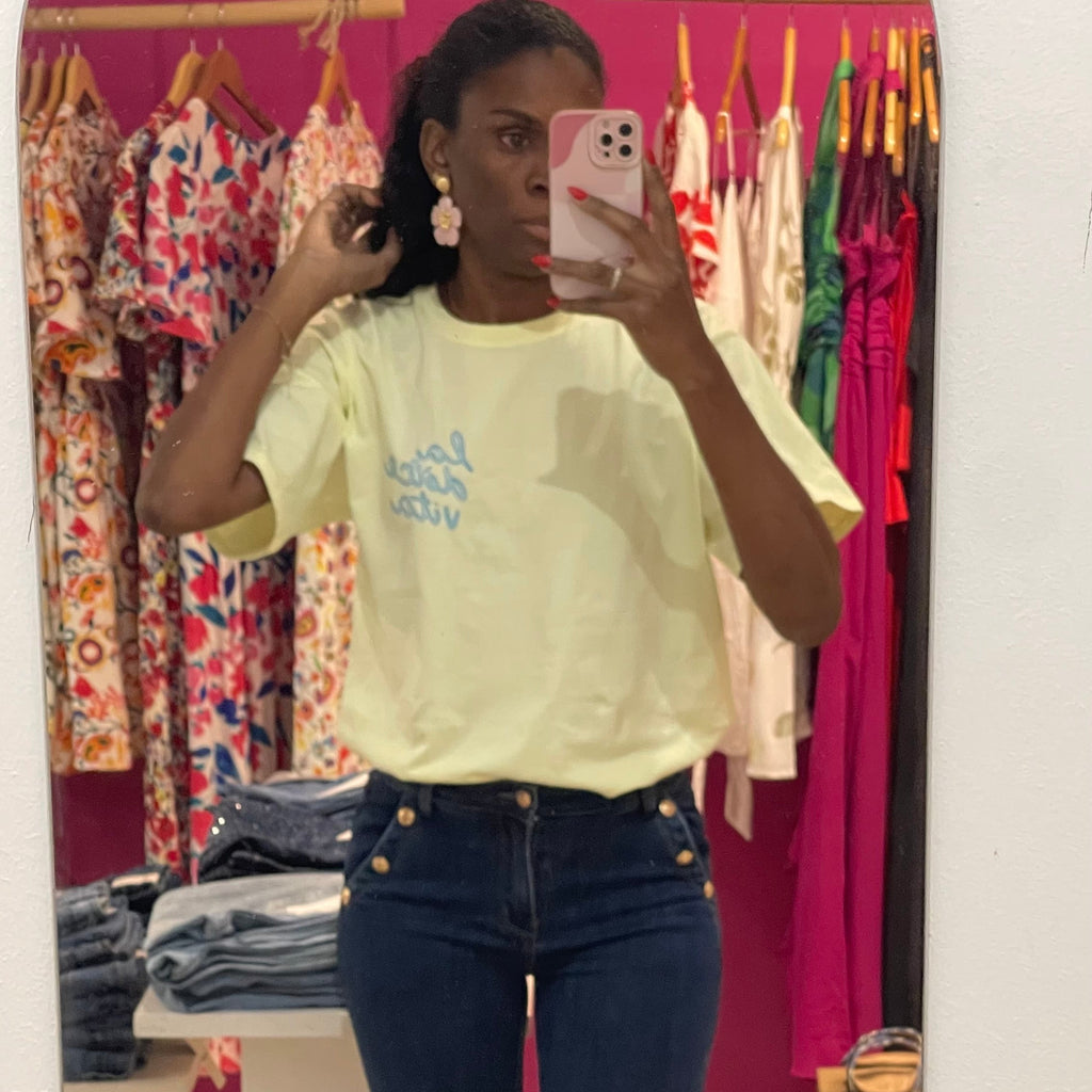 T-SHIRT DOLCE VITA JAUNE