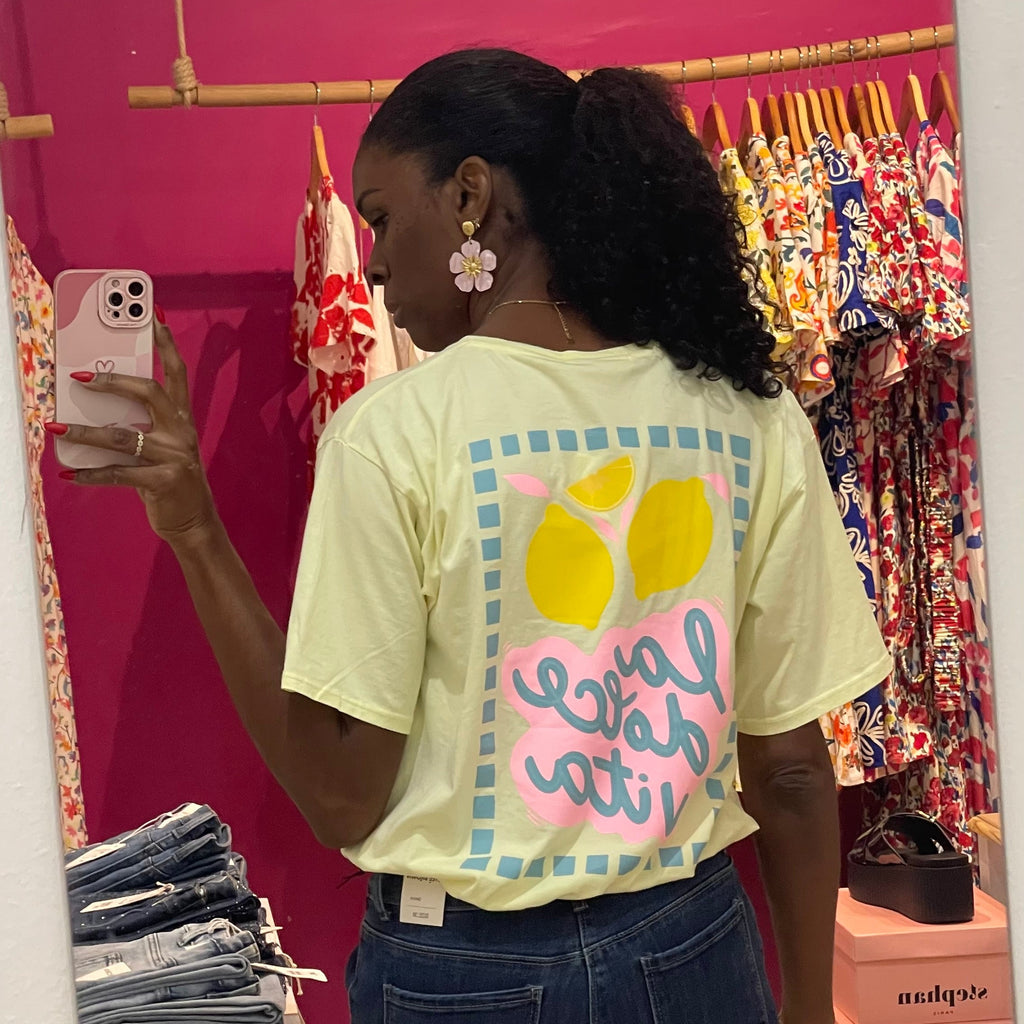 T-SHIRT DOLCE VITA JAUNE